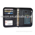 leather bank card holder with calculator